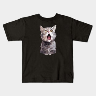 Cat Coughing Kids T-Shirt